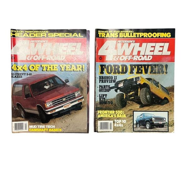 Petersen’s 4 Wheel & Off Road ‘83 Chevy Blazer Ford Bronco Vintage 1983 Magazine - Picture 1 of 8